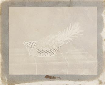 WILLIAM HENRY FOX TALBOT (1800-1877) The Hungerford Suspension Bridge, London * A fruit piece with a single pineapple.